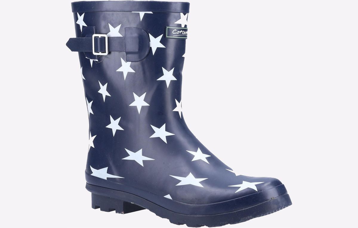 Mittelhohe Gummistiefel mit Sternenmuster