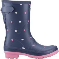 Mittelhohe Gummistiefel mit Punktemuster