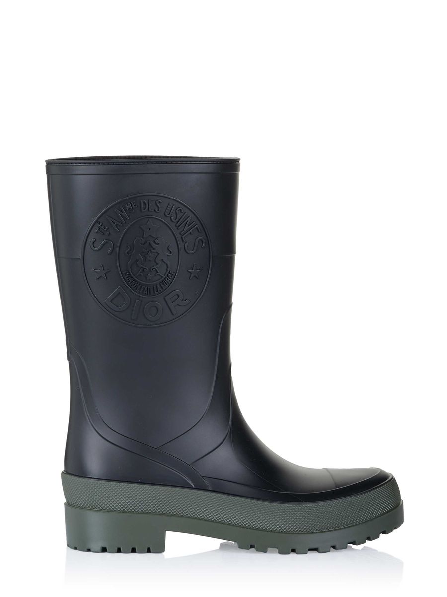 Robuste logo-geprägte Gummistiefel