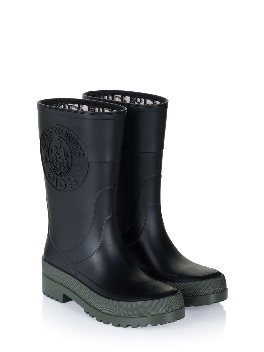 Robuste logo-geprägte Gummistiefel