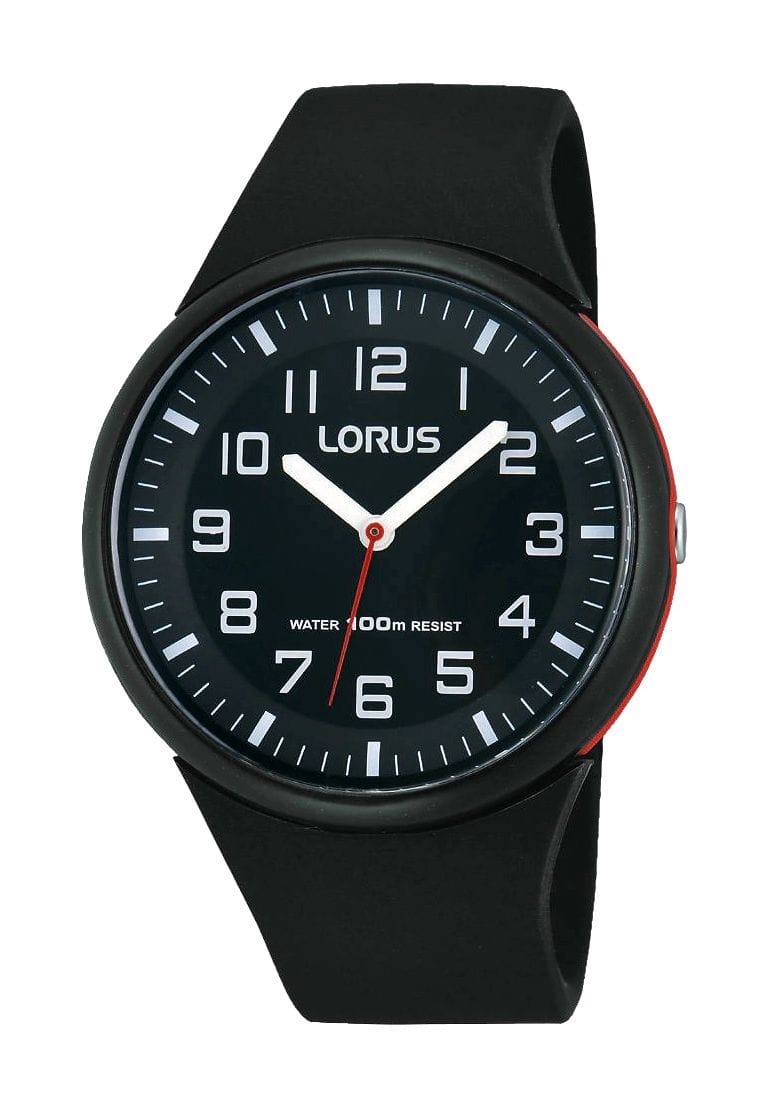 Unisex Schwarze Silikonbanduhr