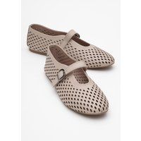 Perforierte Nappa-Leder Ballerinas