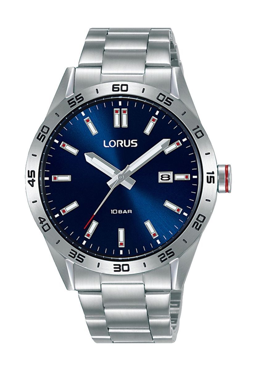 Herren Klassische Blaue Zifferblatt Edelstahluhr