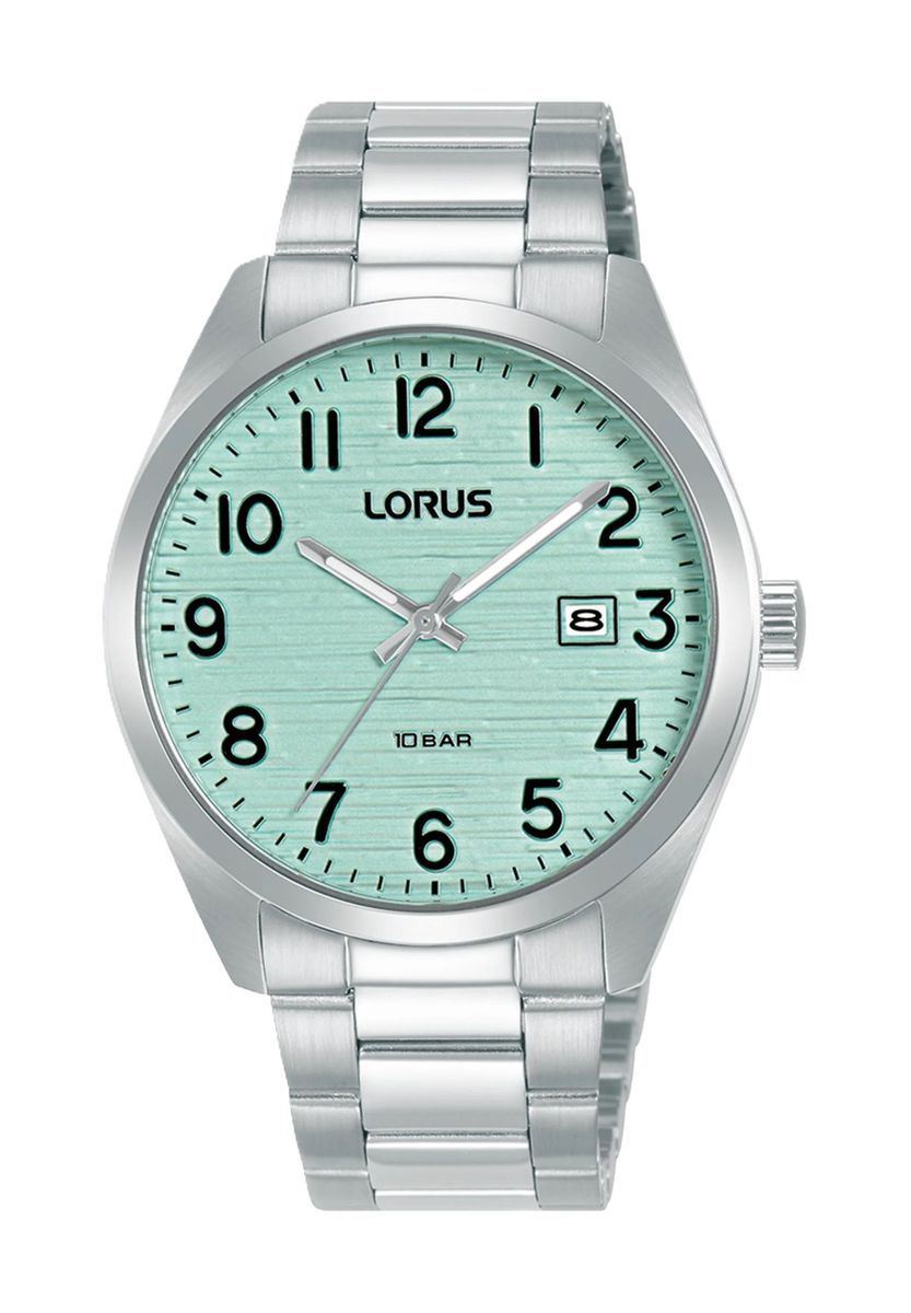 Edelstahl Türkis Zifferblatt Armbanduhr