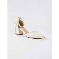 Elegante Pumps mit Perlenriemen
