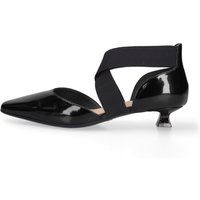 Spitze Lack-Pumps mit elastischen Riemen