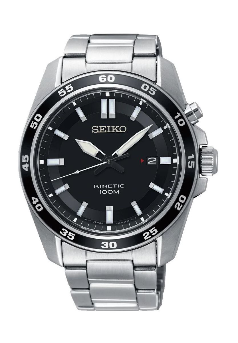 Silberne Kinetic Edelstahl Herrenuhr