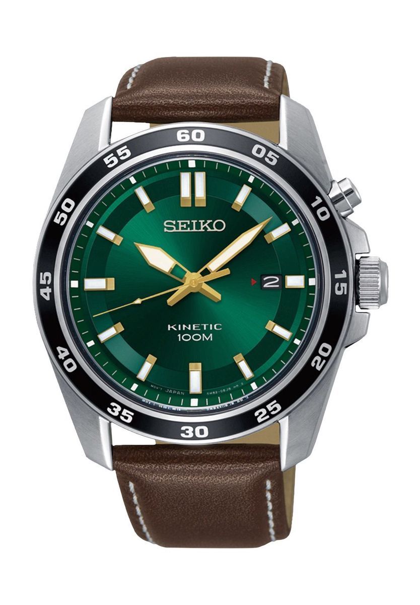 Klassische Kinetic Uhr mit grünem Zifferblatt