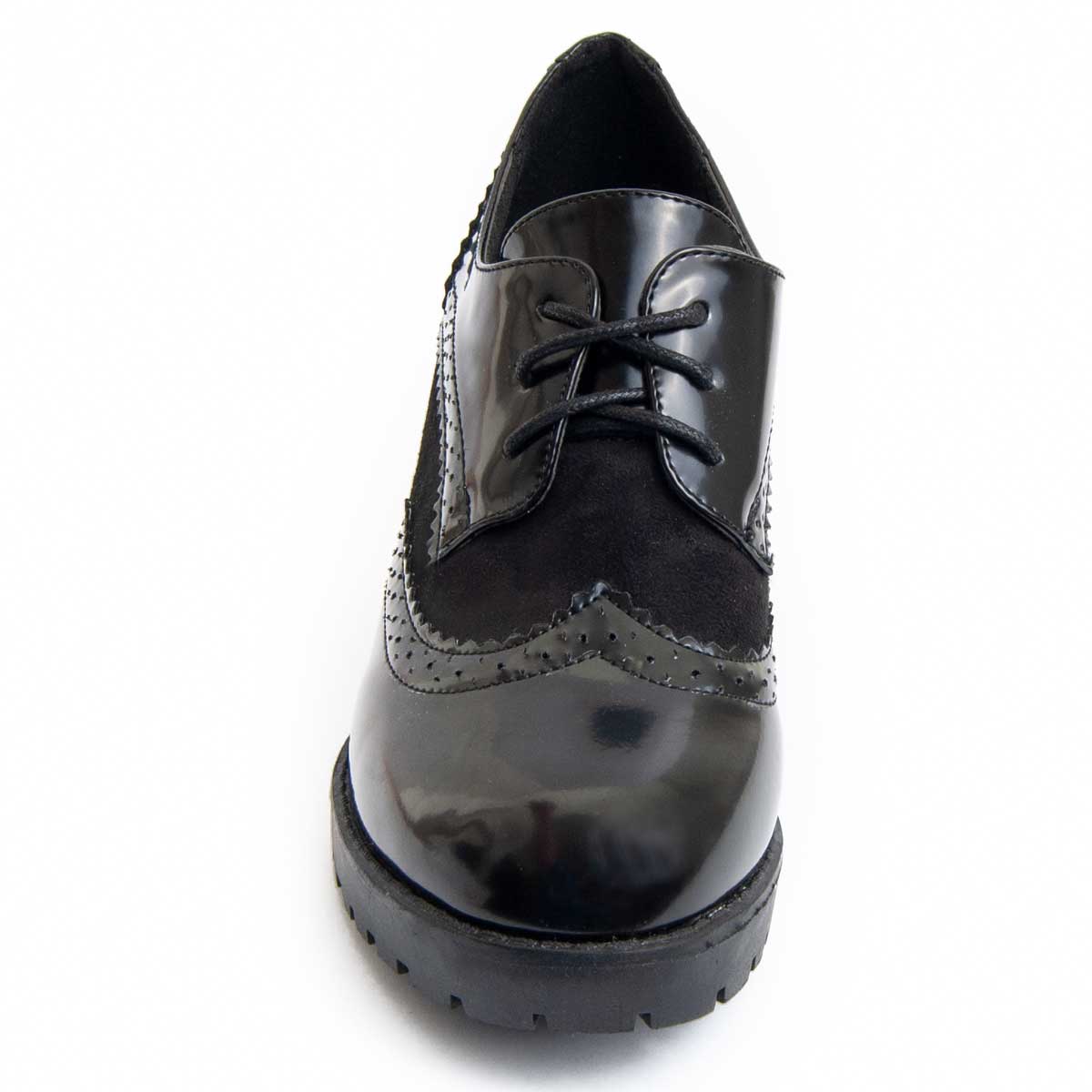 Plateau-Oxfords mit Absatz