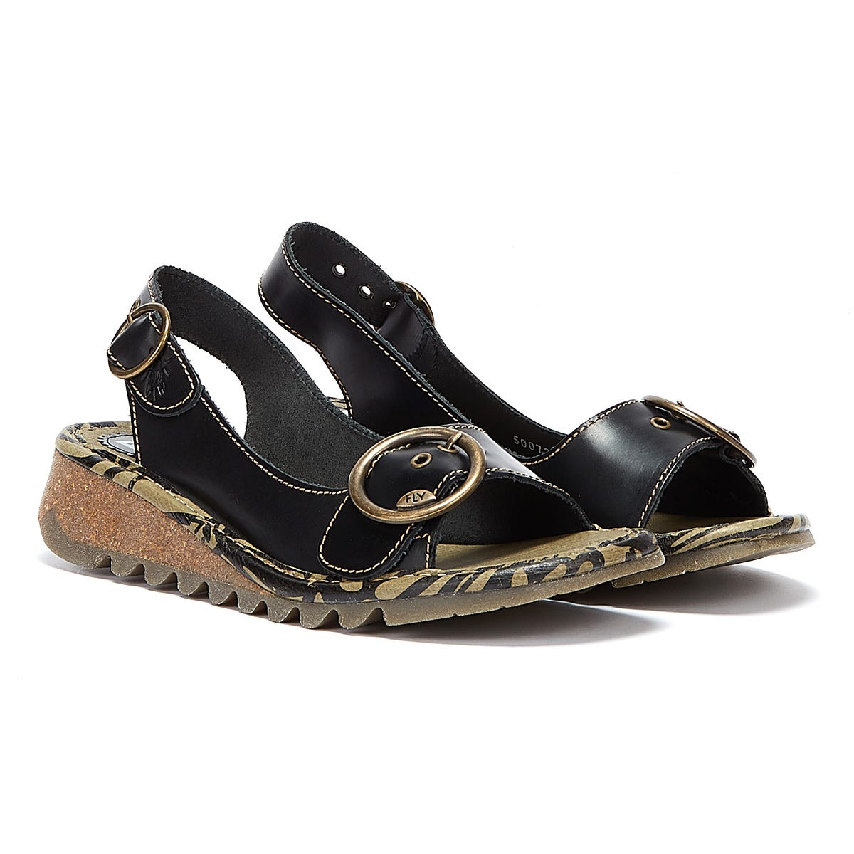 Keil-Slingback mit Bronzeschnallen