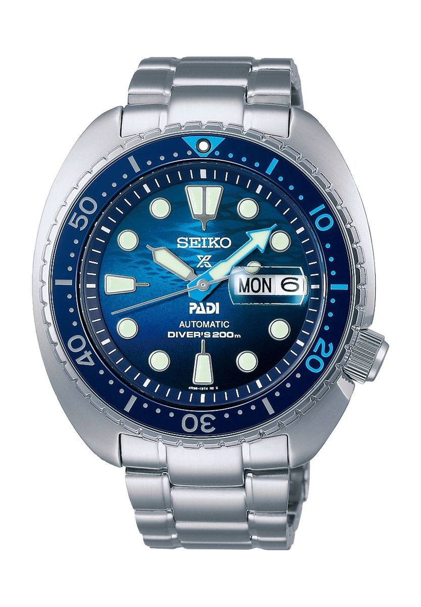 Herren Automatikuhr Taucheruhr blaues Zifferblatt