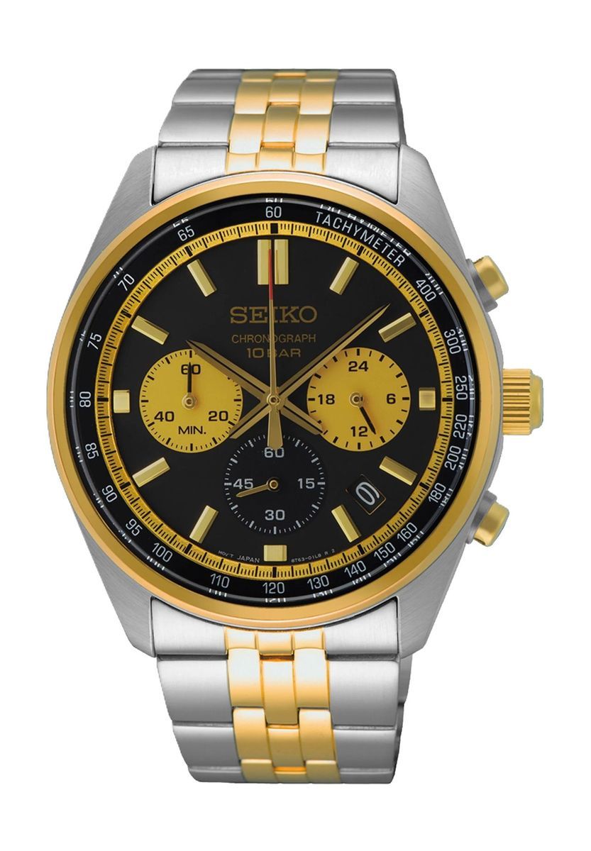 Elegante zweifarbige Chronograph-Uhr