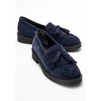 Tassel-Kiltie-Loafer aus Wildleder