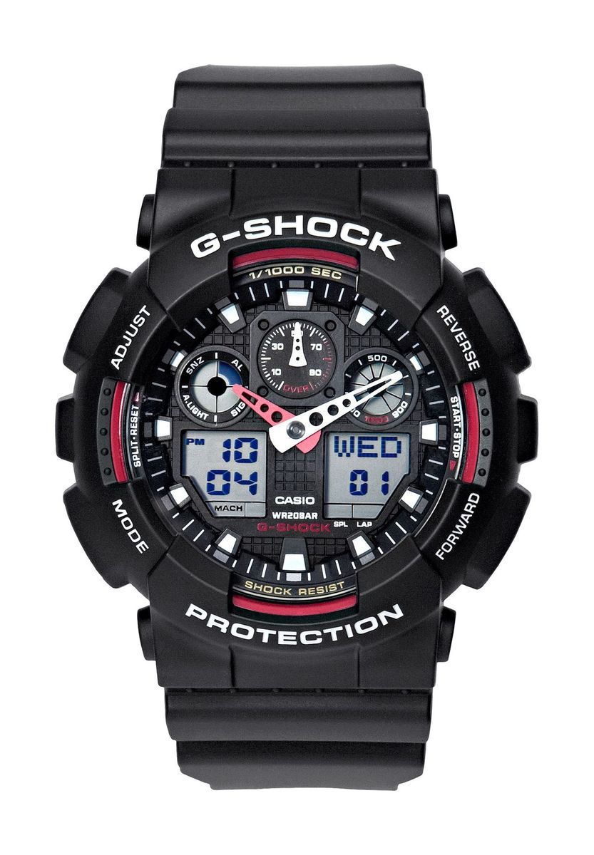 Robuste multifunktionale schwarze Digitaluhr