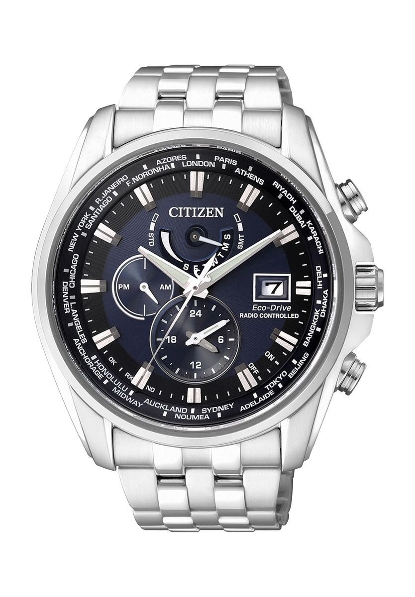 Elegantes Multifunktions-Zeitmessgerät aus Edelstahl