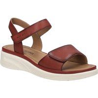 Ergonomische Leder-Riemchen-Keilsandalen