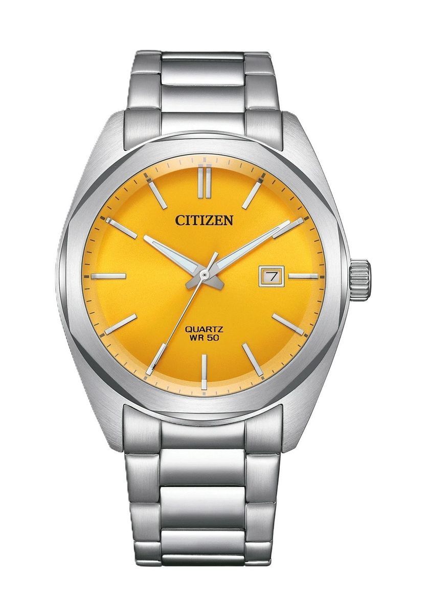 Klassische Quarz-Armbanduhr aus Edelstahl