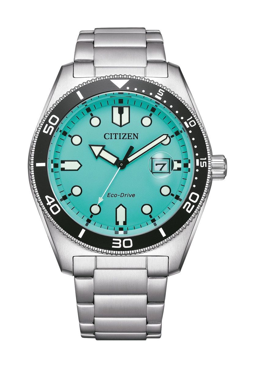 Eco-Drive Taucheruhr aus Edelstahl