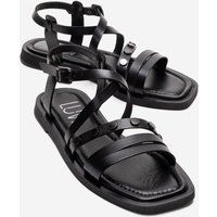 Zeitgemäße Leder-Riemensandalen