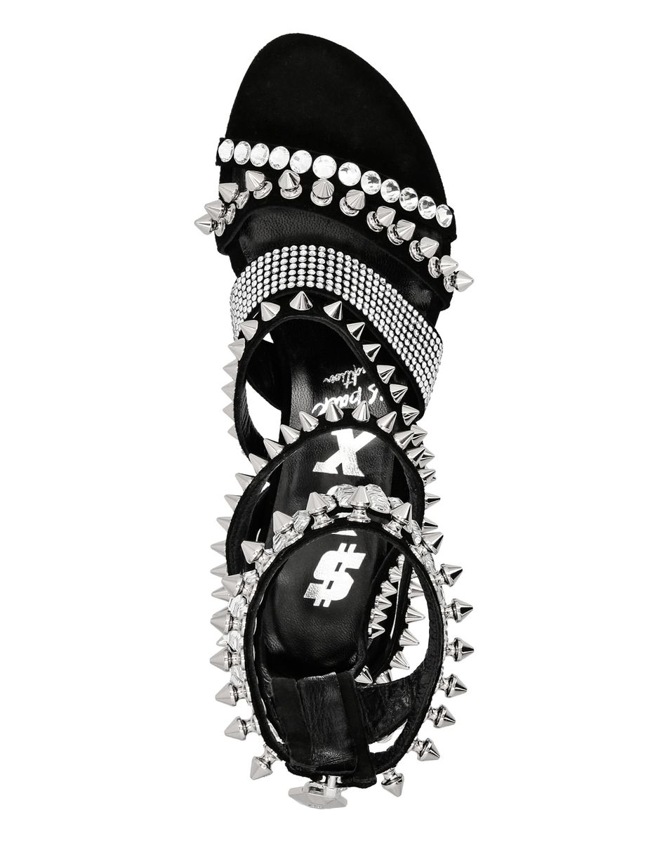 Besetzte Kristall-Römersandalen
