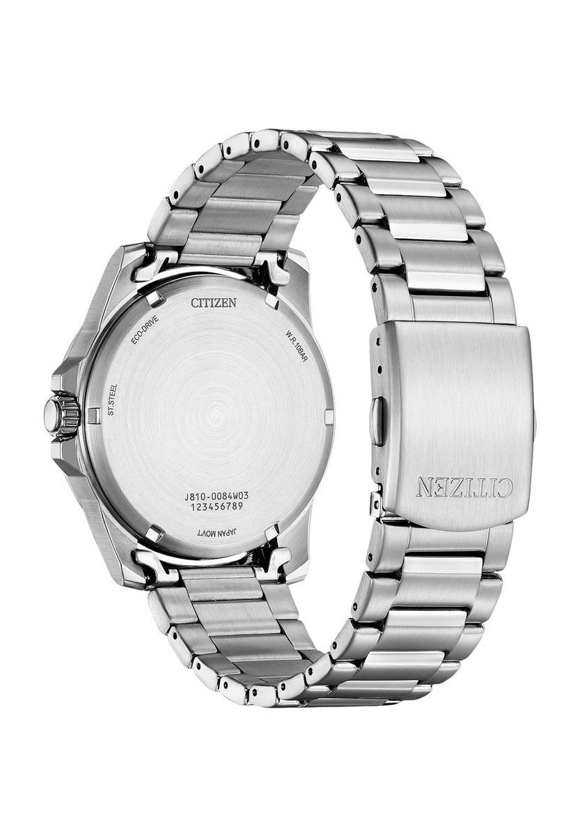 Herrenuhr aus Edelstahl mit Eco-Drive