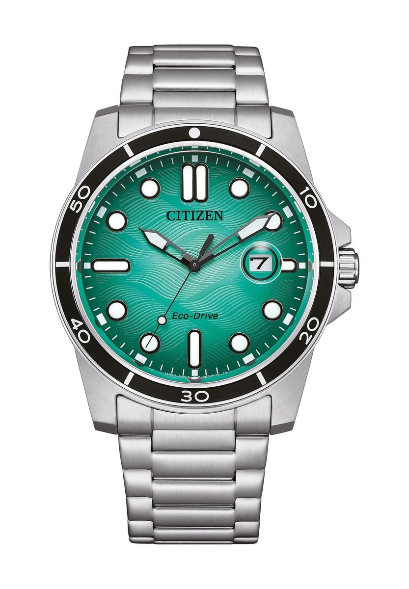 Herrenuhr aus Edelstahl mit Eco-Drive