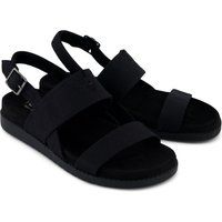 Minimale Canvas-Slingbacks mit Doppelriemen