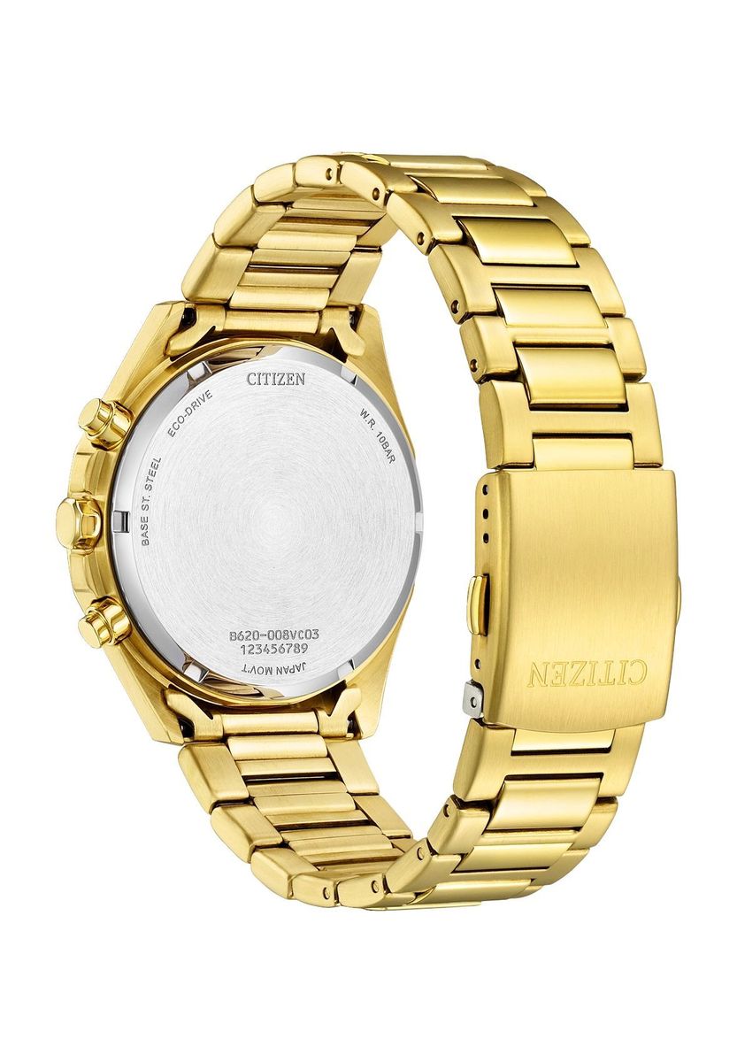 Gold Chronograph Uhr mit Datumsanzeige