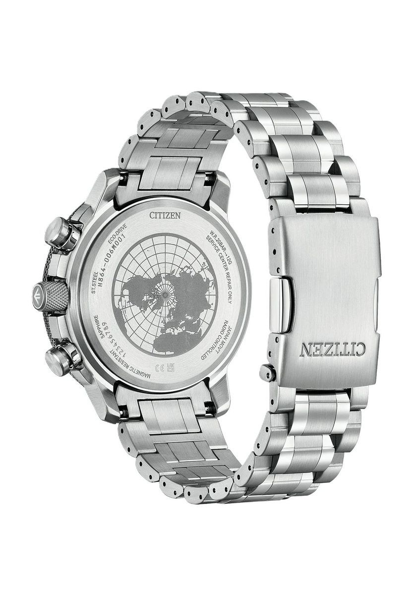 Herren Eco-Drive Funkgesteuerter Chronograph