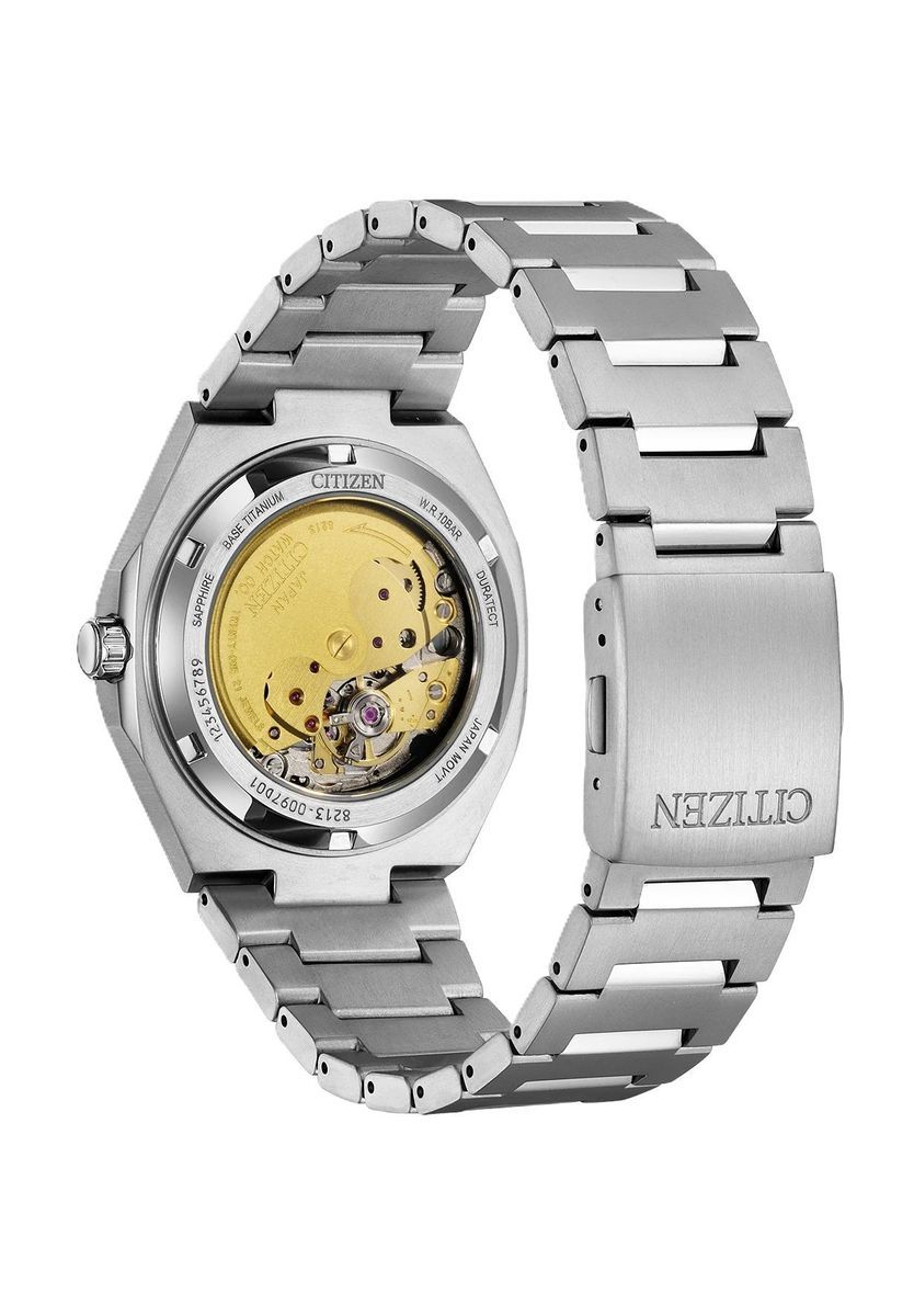 Blaue Automatische Titan Armbanduhr