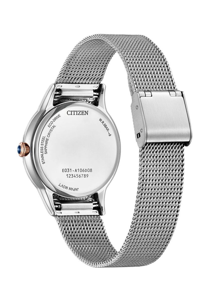 Elegante silberfarbene Damenuhr