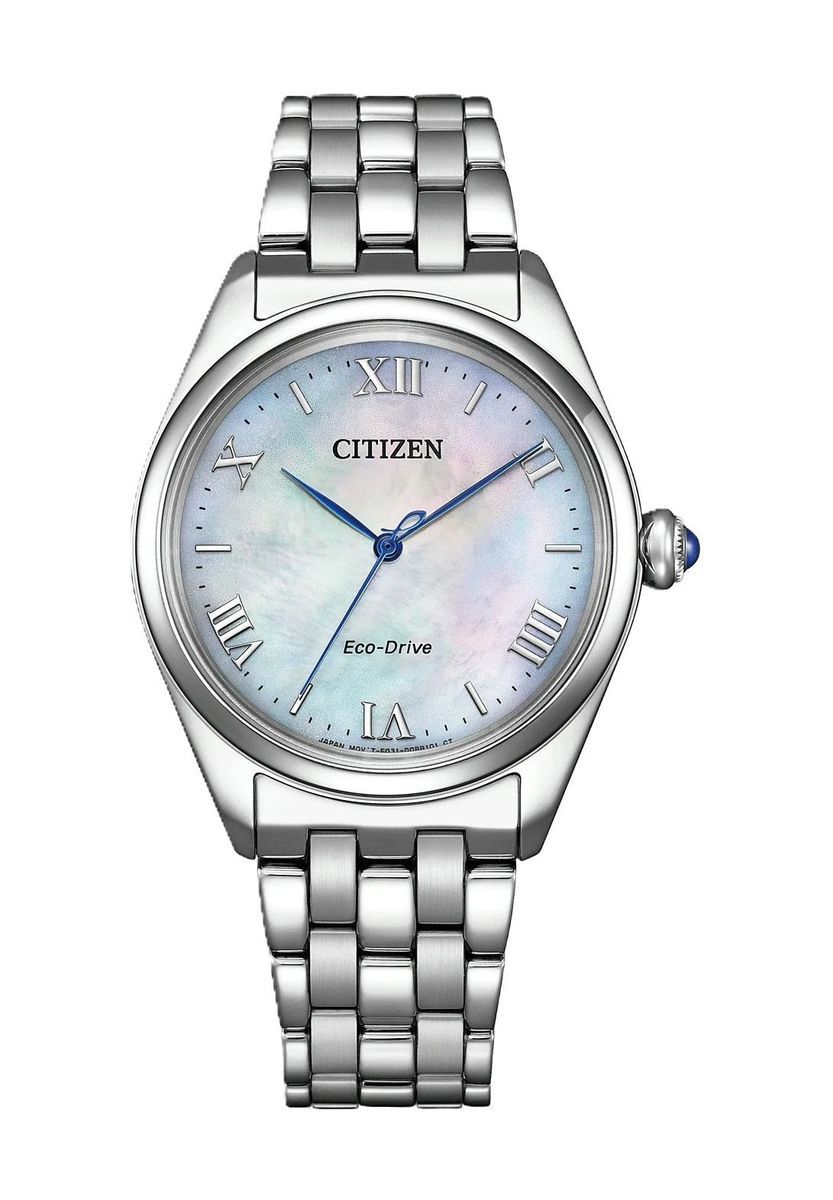 Elegante Uhr mit Perlmutt-Zifferblatt