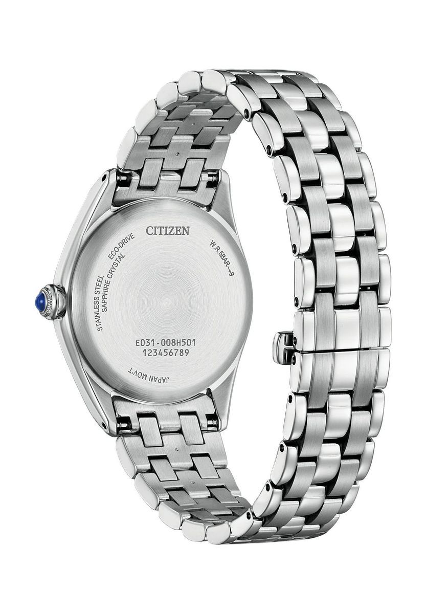 Elegante Uhr mit Perlmutt-Zifferblatt