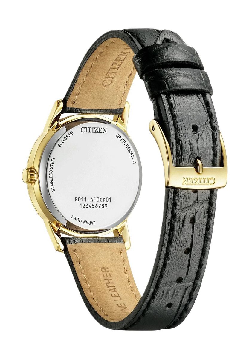 Elegante goldfarbene Damenarmbanduhr