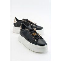 Schicke Plateau-Sneaker mit Bienen-Verzierungen