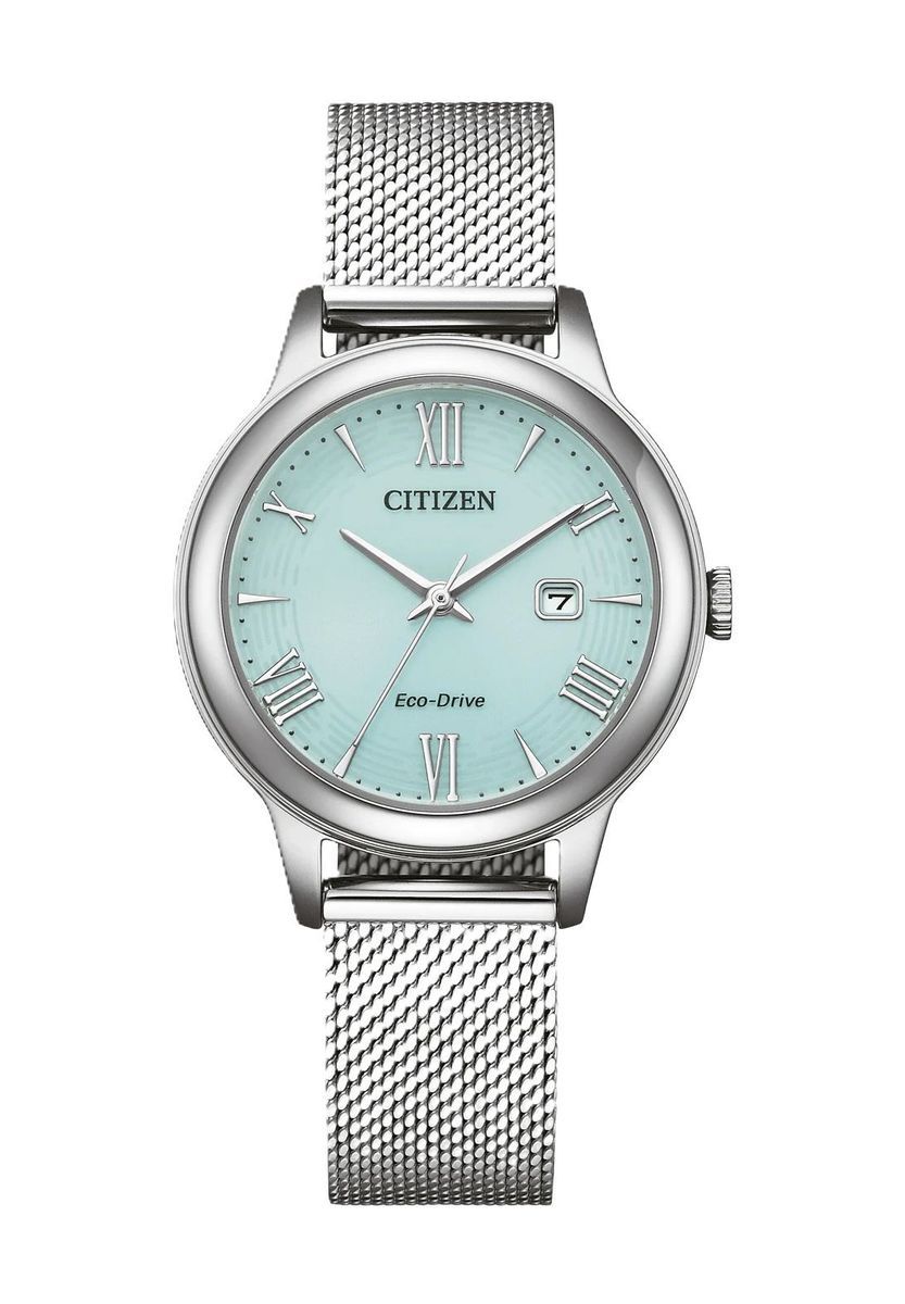 Elegante Damen Silber Mesh Uhr