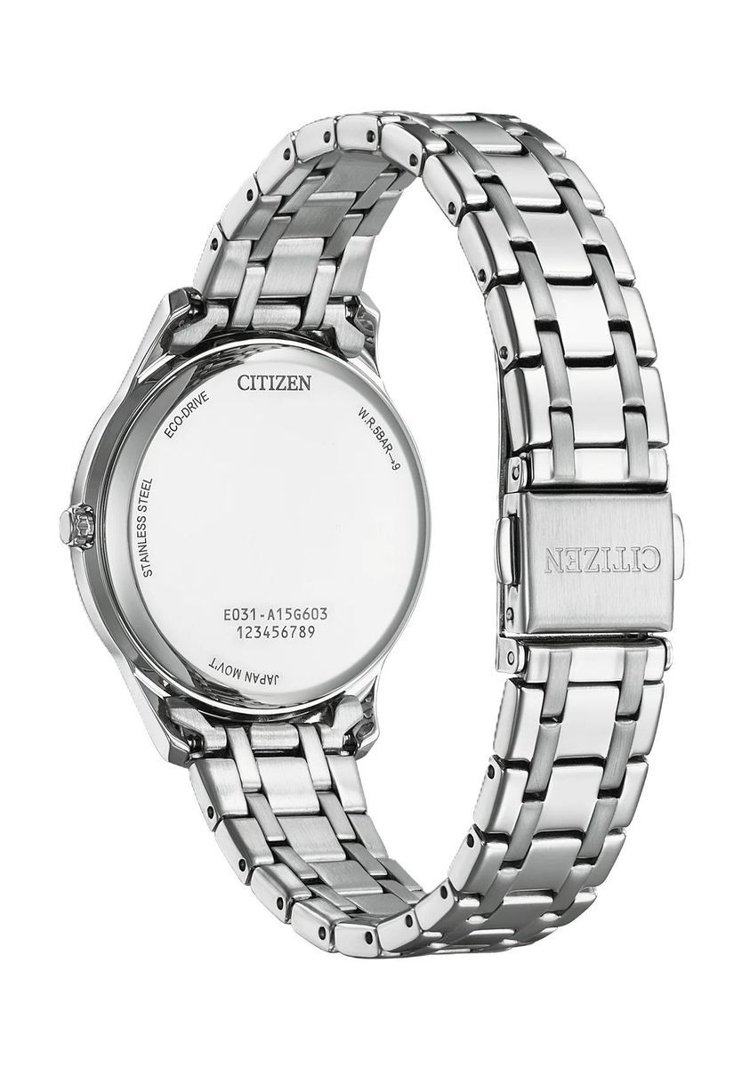 Elegante rosafarbene Edelstahl-Uhr