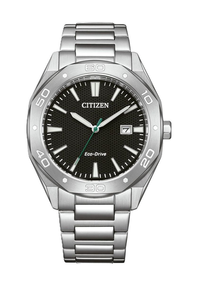 Klassische silberne Edelstahluhr