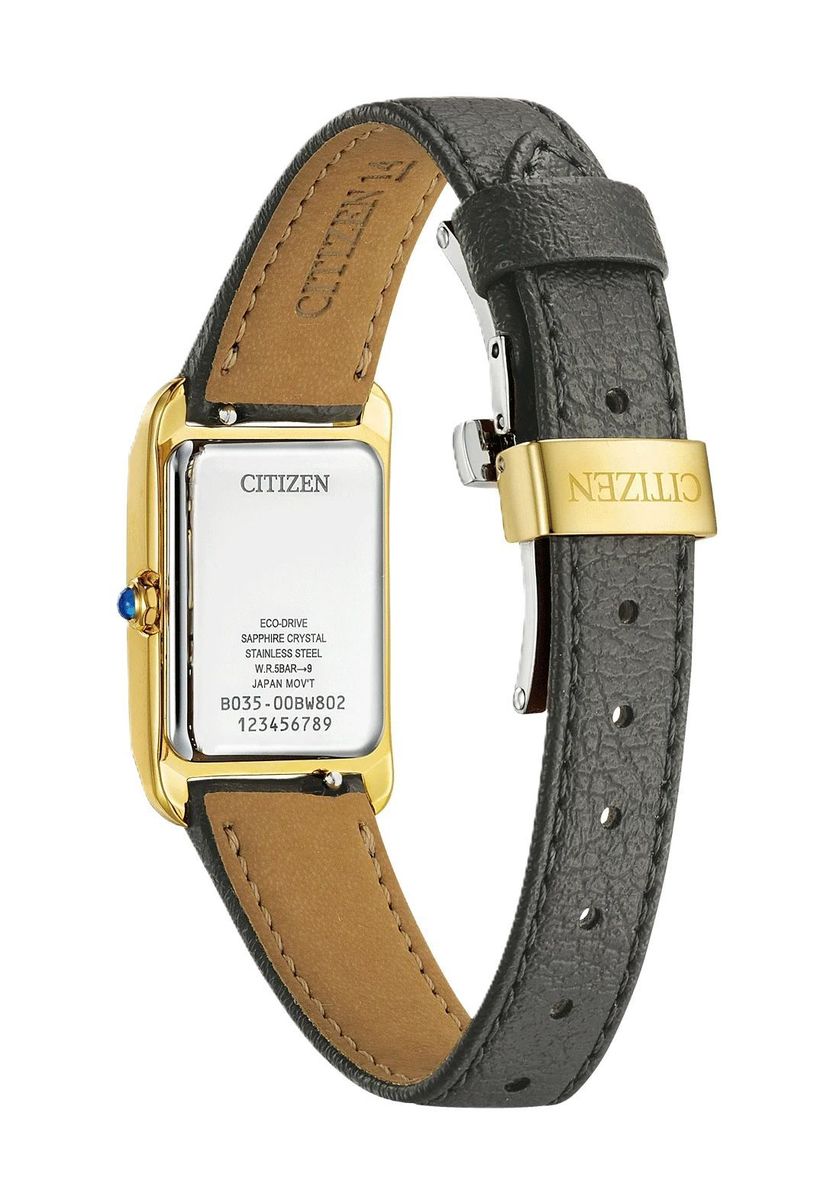 Damen Eco-Drive Goldfarbene Armbanduhr