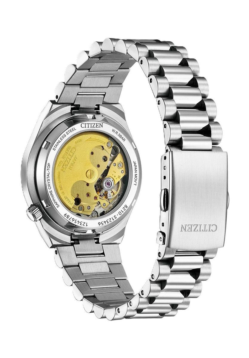 Automatikuhr mit grünem Zifferblatt aus Edelstahl