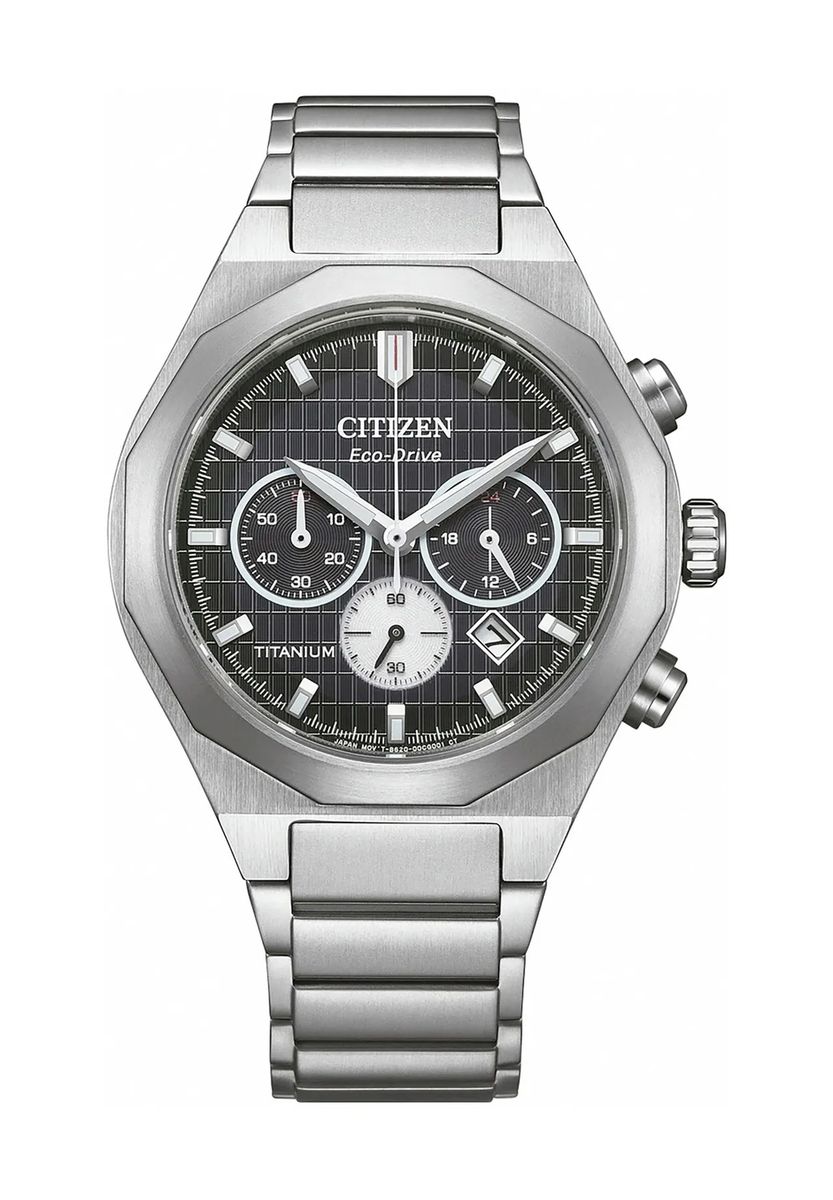 Titan-Chronograph mit integriertem Armband