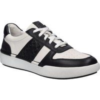 Leder-Sneaker mit Kontrast-Einsätzen