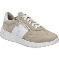 Leder-Sneaker mit seitlichem Reißverschluss
