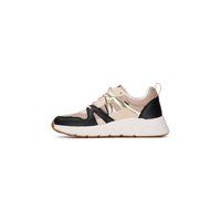 Chunky Plateau-Sneaker im Materialmix