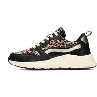 Chunky-Plateau-Sneaker mit Leopardenmuster