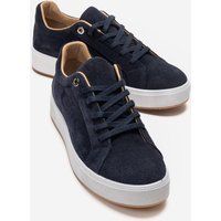Raffinierte Wildleder-Sneaker mit niedrigem Schaft