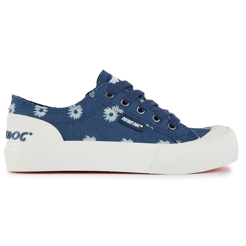 Plateau-Sneaker mit Gänseblümchen-Muster