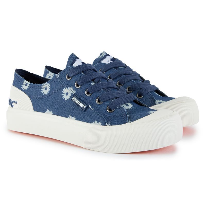 Plateau-Sneaker mit Gänseblümchen-Muster