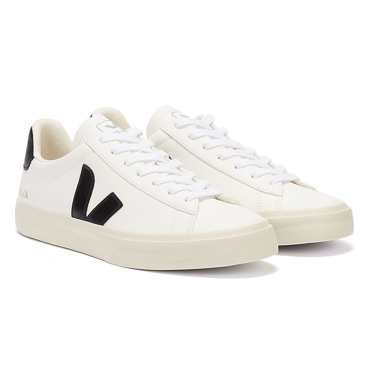 Minimalistische Leder-Sneaker mit Kontrast-Logo