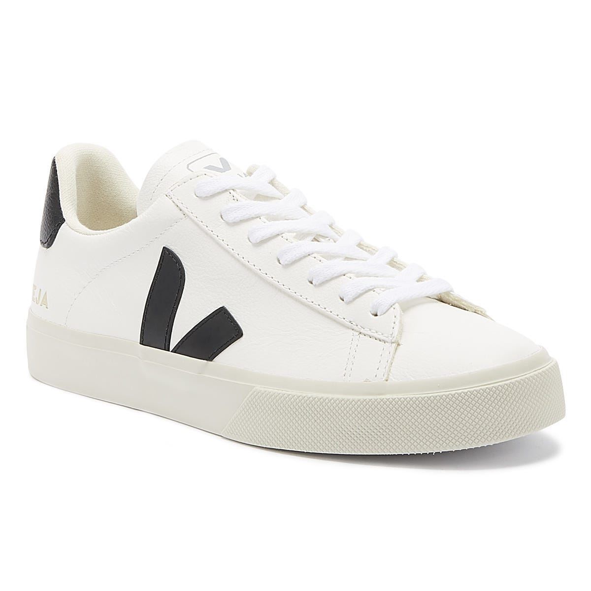 Minimalistische Leder-Sneaker mit Kontrast-Logo